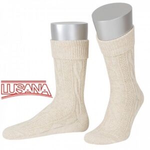 NWT Lusana original socks cream size 44 / 45